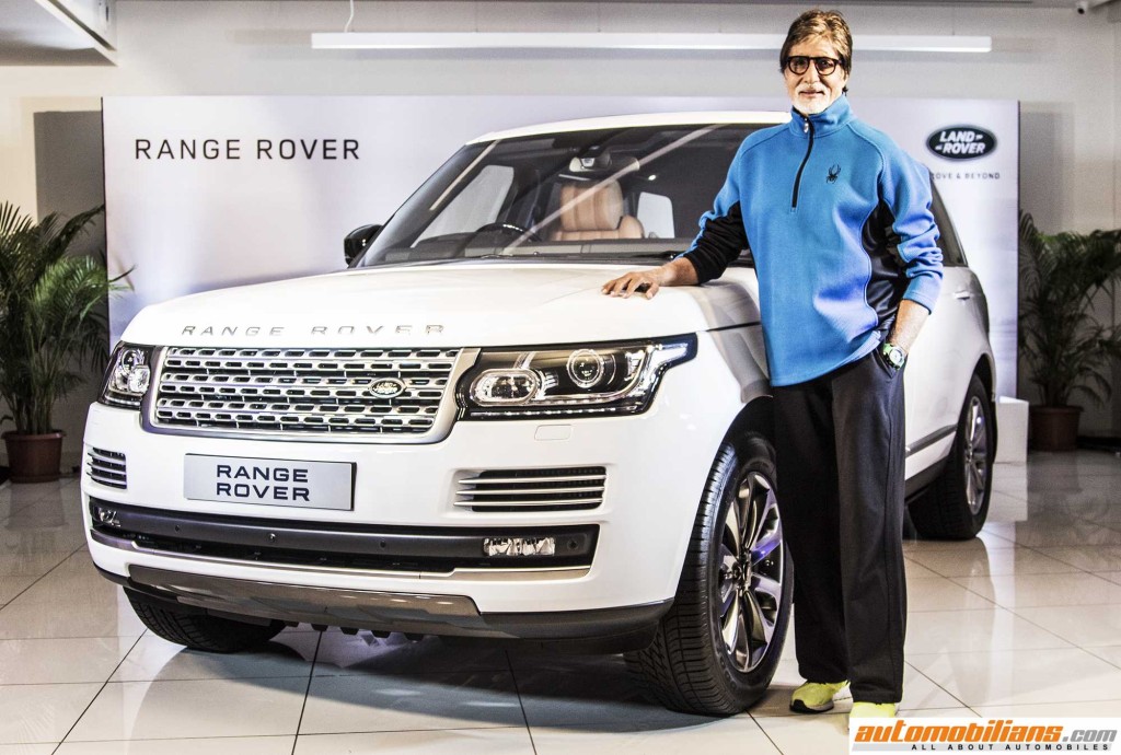 Mr. Amitabh Bachchan with The Range Rover Autobiography (4)